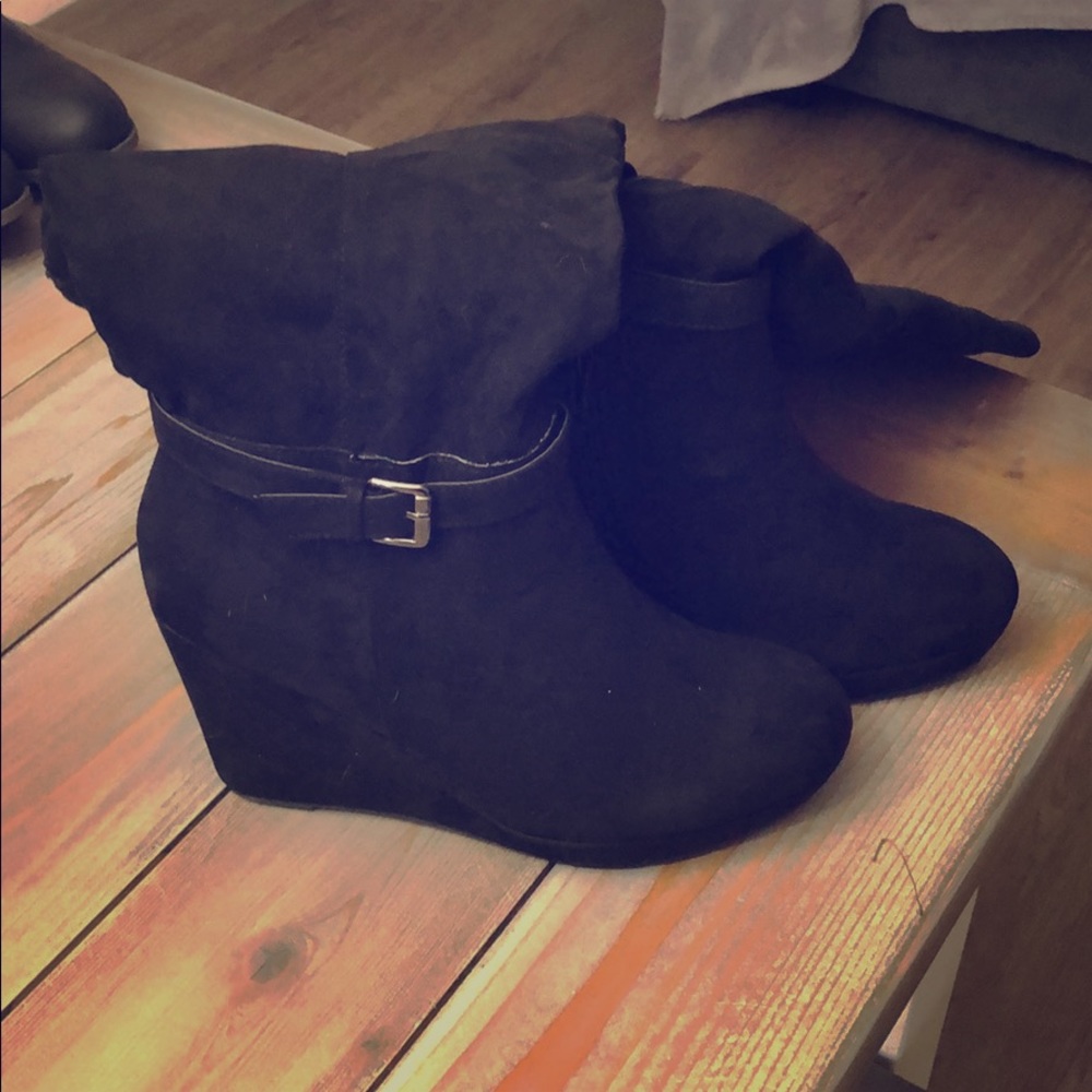 Black Knee High Boots